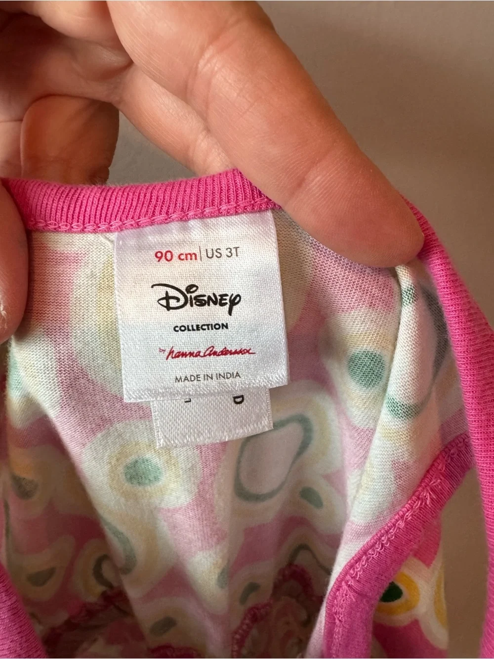 Hanna Andersson x Disney Pink Hidden Icon Mickey Pocket Shorts Romper 3T